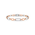 Load image into Gallery viewer, 10K Two Tone Diamond 5/8 Ct.Tw. Fashion Bracelet