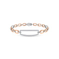 Load image into Gallery viewer, 10K Two Tone Diamond 1/4 Ct.Tw. Fashion Bracelet
