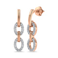 Load image into Gallery viewer, 10K Two Tone Diamond 1/5 Ct.Tw. Fashion Earrings