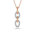 Load image into Gallery viewer, 10K Two Tone Diamond 1/10 Ct.Tw. Fashion Pendant