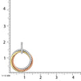 Load image into Gallery viewer, 14K Three Tone Diamond 1/5 Ct.Tw. Circle Fashion Pendant