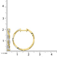 Load image into Gallery viewer, 10K Yellow Gold Diamond 1/5 Ct.Tw. Hoop Earrings
