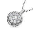 Load image into Gallery viewer, 10K White Gold Diamond 1/6 Ct.Tw. Fashion Pendant