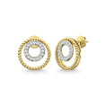 Load image into Gallery viewer, 10K Yellow Gold Diamond 1/6 Ct.Tw. Fashion Earrings