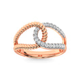 Load image into Gallery viewer, 14K Rose Gold Diamond 1/3 Ct.Tw. Fashion Ring