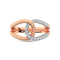 Load image into Gallery viewer, 14K Rose Gold Diamond 1/3 Ct.Tw. Fashion Ring