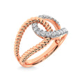 Load image into Gallery viewer, 14K Rose Gold Diamond 1/3 Ct.Tw. Fashion Ring