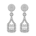 Load image into Gallery viewer, 14K White Gold Diamond 1/2 Ct.Tw. Fashion Earrings