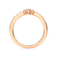 Load image into Gallery viewer, 14K Rose Gold Diamond 1/6 Ct.Tw. Chevron Band