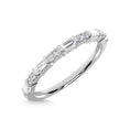 Load image into Gallery viewer, 14K White Gold Diamond 1/5 Ct.Tw. Stackable Band
