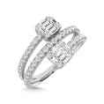 Load image into Gallery viewer, 14K White Gold Diamond 1/2 Ct.Tw. Fashion Ring