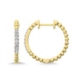 Load image into Gallery viewer, 10K Yellow Gold Diamond 1/6 Ct.Tw. Hoop Earrings