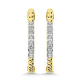 Load image into Gallery viewer, 10K Yellow Gold Diamond 1/6 Ct.Tw. Hoop Earrings