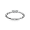 Load image into Gallery viewer, 10K White Gold Diamond 1/5 Ct.Tw. Fashion Ring