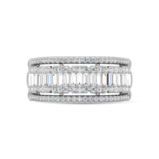 14K White Gold Diamond 1 Ct.Tw. Fashion Ring