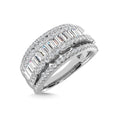 Load image into Gallery viewer, 14K White Gold Diamond 1 Ct.Tw. Fashion Ring