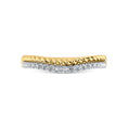 Load image into Gallery viewer, 14K Yellow Gold Diamond 1/10 Ct.Tw. Curve Band