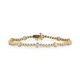 Load image into Gallery viewer, Plain Bezel Alternating Diamond Tennis Bracelet