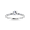 Load image into Gallery viewer, 10K White Gold Lab Grown Diamond 1 Ct.Tw. Engagement Ring