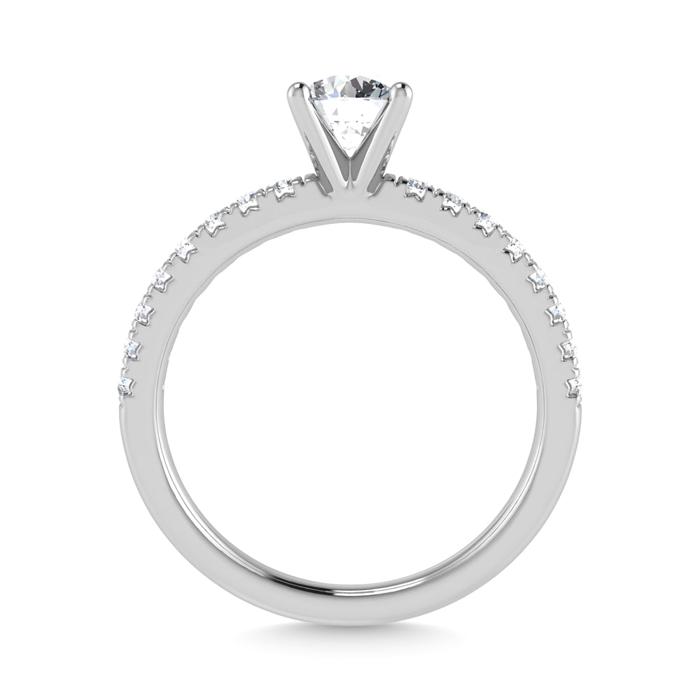 10K White Gold Lab Grown Diamond 1 Ct.Tw. Engagement Ring