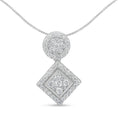 Load image into Gallery viewer, 14K White Gold 1 cttw Diamond Pendant Necklace