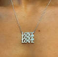 Load image into Gallery viewer, LOVE LOVE LOVE Sterling Silver Pendant