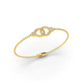 Load image into Gallery viewer, HANDCUFF BRACELET WITH DIAMONDS