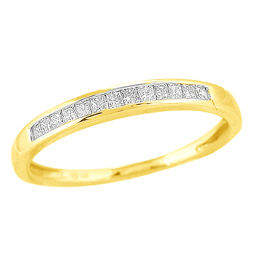 14KY 0.20CTW 13-STONE PC DIAMOND BAND