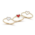 Load image into Gallery viewer, Open Diamond Heart Ring
