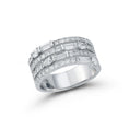 Load image into Gallery viewer, Multi Shape 4 Row Diamond Band