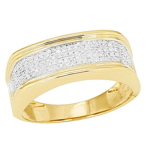 10KY 0.35CTW DIAMOND MENS RING