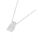 Load image into Gallery viewer, 14KT White Gold Diamond Box Pendant Necklace 1 cttw,
