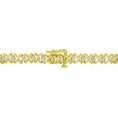 Load image into Gallery viewer, 10K Yellow Gold 4 cttw Brilliant Round-Cut Diamond Graduating Riviera Statement Necklace
