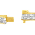 Load image into Gallery viewer, Classic 14K Yellow Gold Baguette and Princess Cut Diamond Eternity Bracelet 8 5/8 cttw

