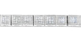 Load image into Gallery viewer, 14K White Gold Princess Cut Diamond Cube Bracelet 2.86 cttw
