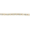 Load image into Gallery viewer, 14K Yellow Gold Multi--Cut Diamond Ties of Love Eternity Bracelet 11.25 cttw
