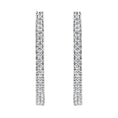 Load image into Gallery viewer, 10KT White Gold 1 cttw Diamond Hoop Earrings
