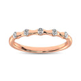 Load image into Gallery viewer, 14K Rose Gold 1/8 Ct.Tw. Diamond Stackable Band
