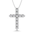 Load image into Gallery viewer, 10K White Gold 1/20 Ct.Tw.Diamond Cross Pendant
