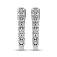 Load image into Gallery viewer, 10K White Gold 1/5 Ct.Tw.Diamond Hoop Earrings
