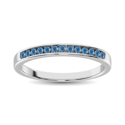 Diamond Blue 1/6 Ct.Tw. Machine Band in 14K White Gold