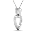 Load image into Gallery viewer, 10K White Gold 1/10 Ctw Diamond Heart Pendant
