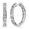 Load image into Gallery viewer, Diamond 1/3 Ct.Tw. Hoop Earrings in 10K White Gold
