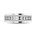 Load image into Gallery viewer, 10K White Gold 1/10 Ct.Tw. Diamond Illusion Mens Band
