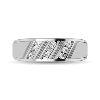 Diamond 1/2 ct tw Mens Ring in 10K White Gold