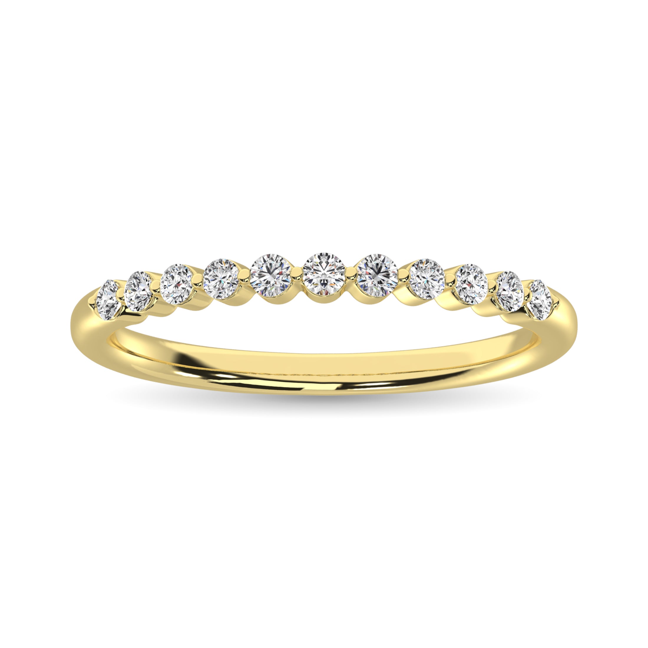 Diamond 1/4 Ct.Tw. Anniversary Ring in 14K Yellow Gold