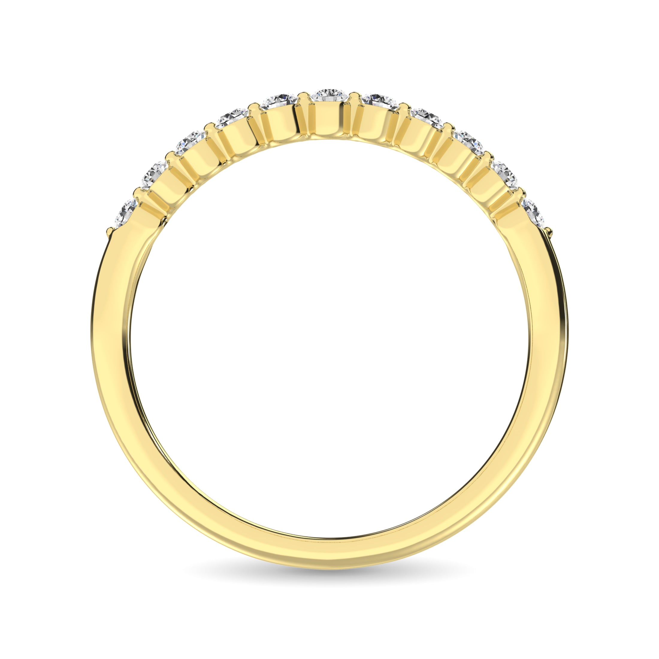 Diamond 1/4 Ct.Tw. Anniversary Ring in 14K Yellow Gold