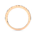 Load image into Gallery viewer, Diamond 1/8 Ct.Tw. Round and Baguette Stack Band in 14K Rose Gold

