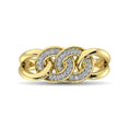 Load image into Gallery viewer, 10K Yellow Gold 1/5 Ct.Tw. Diamond Interlinked Circle Ring
