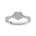 Load image into Gallery viewer, 10K White Gold 1/4 Ct.Tw. Diamond Heart Ring
